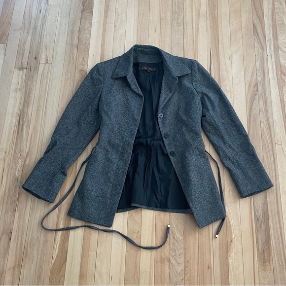 Apostrophe Paris Gray Wool Blend Blazer Jacket - Sz EU 38 (S) - Picture 4 of 16